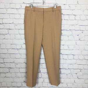 Talbots Hampshire Ankle Pants Size 12 Tan Khaki Straight Leg Career